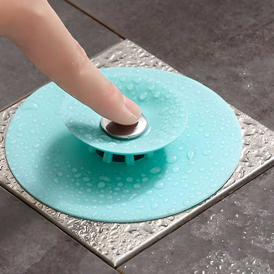 Silicone Household Kitchen Sink Strainer (Pack of 3 - Random Color)