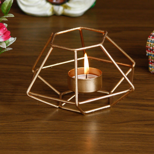 Handcrafted Metal Tea Light Candle Holder