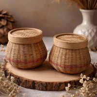 Eco-Friendly Curvy Round Storage Box (Set of 2)