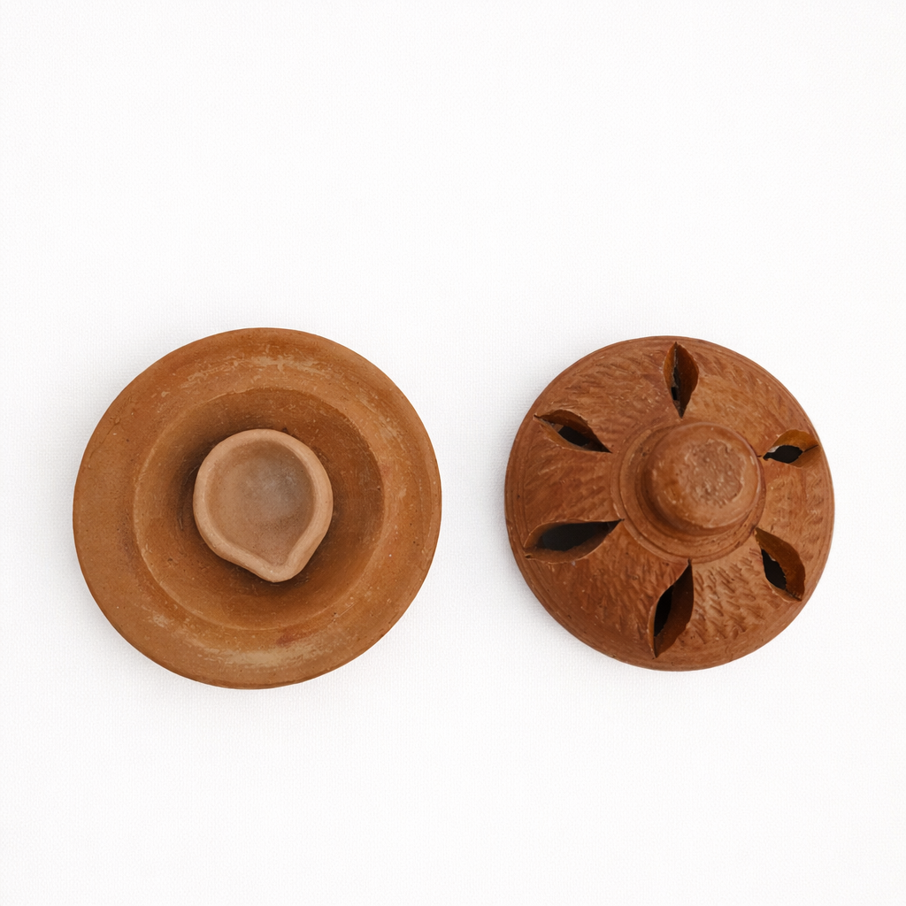 Terracotta Candle Holder